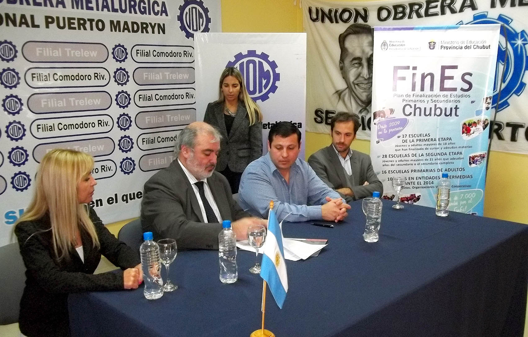 La UOM firmó convenio de Plan FINES para Madryn